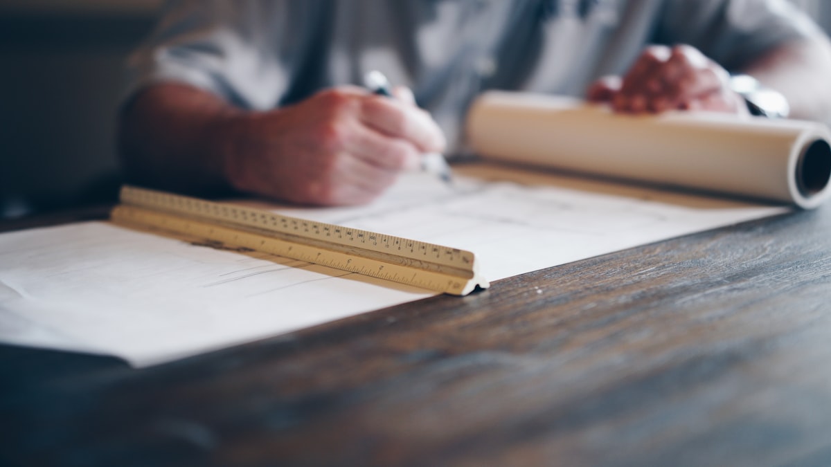 Préparation de plans pour un projet de construction